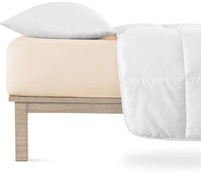 Bézs gumis jersey lepedő 160x200 cm Boxspring – Andrea Simone