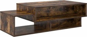 vidaXL Dohányzóasztal Füstölt tölgy 105 x 50 x 32,5 cm Faanyag