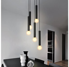 Eglo 98058 - Csillár zsinóron CORTENOVA 5xE27/60W/230V