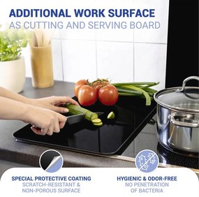Edzett üveg tűzhely fedőlap szett 2 db-os 30x52 cm Universal – Wenko