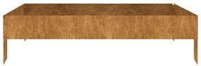 corten acél kerti magaságyás 100x100x26 cm
