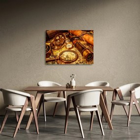Kép - Tengerészek történelmi segédeszközei (üvegen) (70x50 cm)