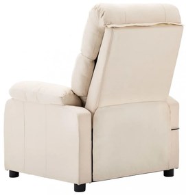 krémszínű szövet masszázsfotel