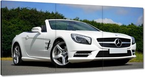 Vászonkép 60x30 Fehér kabrió Mercedes Samoc