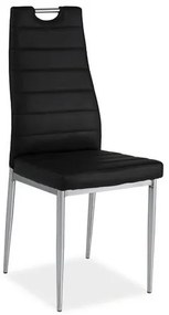 Cadmus étkezőszék, fekete / ezüst