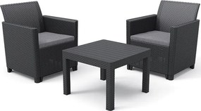 Kerti bútor szett műanyag Keter szürke 3 részes
