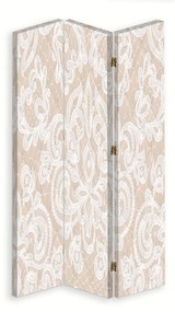 Gario Paraván Elegáns bézs színben Méret: 180 x 170 cm, Kivitelezés: Forgó paraván 360°