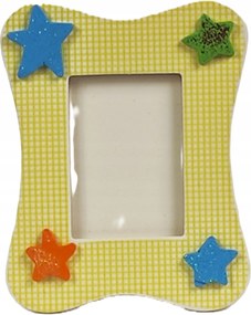 Yph 320 gyerek képkeret 5x7 cm. Csillag sárga, lábbal