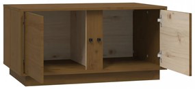 vidaXL mézbarna tömör fenyőfa dohányzóasztal 80 x 50 x 40 cm