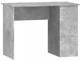 betonszürke szerelt fa íróasztal 100 x 55 x 75 cm