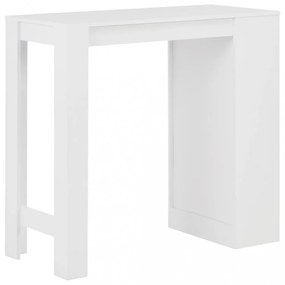 fehér bárasztal polccal 110 x 50 x 103 cm