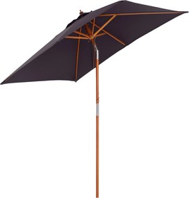 Outsunny 200 x 150 x 235 cm Állítható Napernyő - 3 Szintű Dönthető Téglalap Formájú, Vízhatlan és UV-álló, Teraszra és Kertbe | Aosom