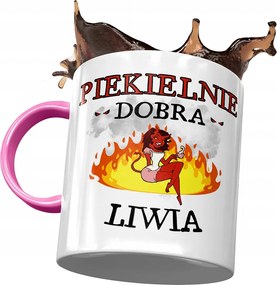 Rózsaszín Bögre Lívia Feleség Barátnő Ajándék Nyomtatott Fotóval