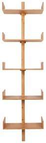 Natúr színű többszintes bambusz fali polc 50 cm Villa – House Nordic