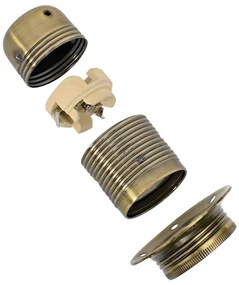 2 db bronz lámpatartók E27