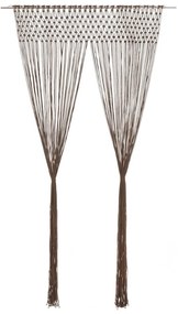 tópszínű makramé pamutfüggöny 140 x 240 cm