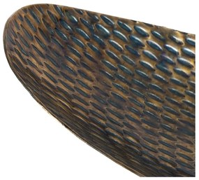 Fém dekoratív tálca 48x16 cm Bronze – Ixia