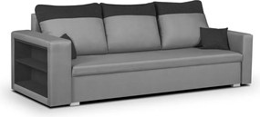 PAVEL Háromszemélyes kinyitható kanapé Szürke/szürke