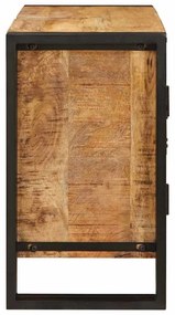Fürdőszobai mosdószekrény 71 x 33 x 58 cm Tömör mangófa és vas
