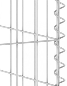 horganyzott acél gabionfal szemeteskukákhoz 254 x 100 x 110 cm