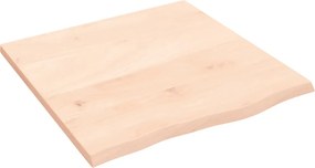 vidaXL kezeletlen tömör fa fürdőszobai pult 60x60x2 cm