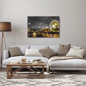 Óriáskerék a szürkületbe képe (90x60 cm)