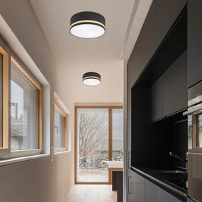 Mennyezeti lámpa SIRJA STRIPE 2xE27/15W/230V átm. 35 cm fekete