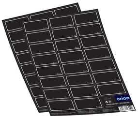 Orion Fűszertartó matricák BLACK 2 x 23 db