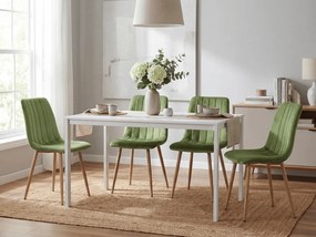 Világoszöld bársonyszék LAVA