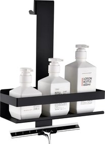 Akasztós Zuhanypolc Zuhany Kosár Fekete rozsdamentes acél