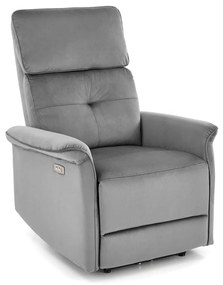 Relax fotelágy Houston 1543Szürke, 92x80x90cm, Kárpit