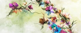 Kép - Virág festménye (120x50 cm)