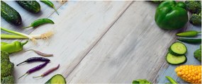Zöldség képe (120x50 cm)