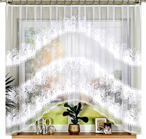 Slawomira 300x160cm kész függöny, rövid, szobába, konyhába íves