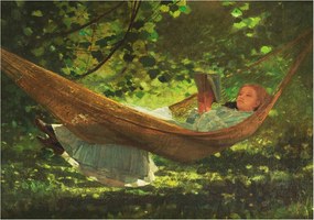 Flizelina Dekoratív Fotótapéta Hálószobába Pihenés a függőágyban 312x219 Ragasztó