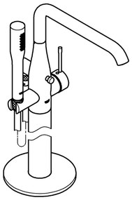 GROHE 23491001 - ESSENCE kádcsaptelep, 277 mm, fényes króm