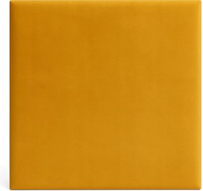 Falra Szerelhető Kárpitozott Panelek 40x40 cm Sárga Velúr Dekorációs Fejtámla