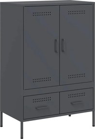 vidaXL antracitszürke acél magasszekrény 68 x 39 x 101,5 cm