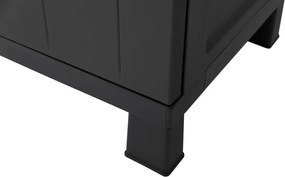 GARAGE Magas tároló szekrény fekete