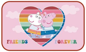 Peppa malac Friends lábtörlő, fürdőszobai kilépő 40x70 cm