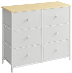 Fehér fém komód 80×30×71 cm WT
