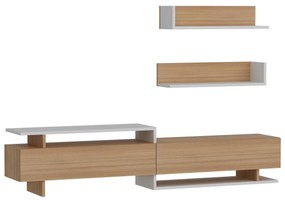 Nappali fal Alcaraz (teak + fehér)  . 1101400