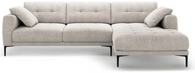 Bézs sarokkanapé (jobb oldali-heverő résszel) Bemy – Micadoni