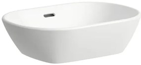 Laufen Lua asztali mosogató 50x35 cm fehér fényes felülettel akkumulátornyílás nélkül H8120830001091