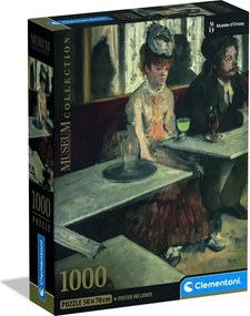 Művészet Egy kávézóban Degas 1000 db-os Compact puzzle Clementoni