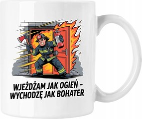 Tűzoltó bögre tűzoltó vicc 2 fehér 330ml