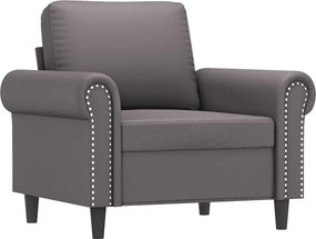 vidaXL szürke műbőr kanapészék 60 cm