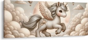 Kép - Egyszarvú a felhőkben (120x50 cm)