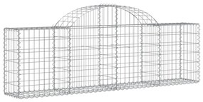25 db íves horganyzott vas gabion kosár 200x30x60/80 cm