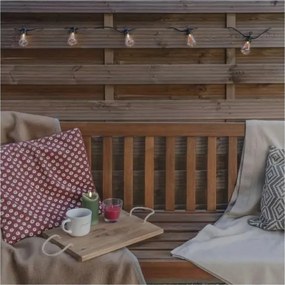 Napelemes LED dekorációs fényfüzér 10xLED/0,6W/1,2V 4,5m IP44 800 mAh